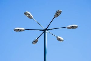 Tiang Lampu Hexagonal